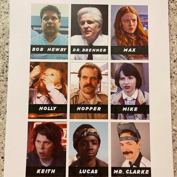 Stranger Things Guess Who Game Cards (game not included) Small game size - Picture 4 of 11